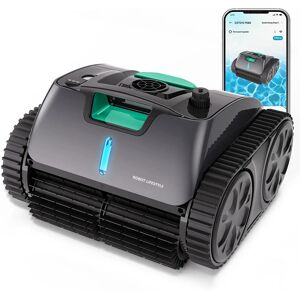 Robot lifestyle Aspirateur de piscine sans fil, Robot de piscine C1Max, aspiration plus forte, Filtration 180um,