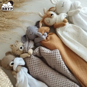 Aucun Bébé sucette apaiser serviette bavoir doux lapin ours éléphant dormir poupée dentition nourrissons