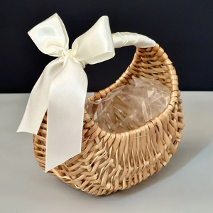 Aucun Panier en rotin et osier, panier de fleurs tissé pour la maison, panier de rangement en rotin pour