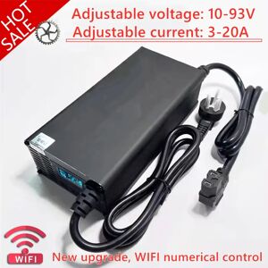Southrol Chargeur de batterie au lithium, 20A, 12V, 24V, 48V, 72V, 60V, 67.2V, 84V, 4S, 8S, 13S, 14S, 16S, 20S, 24S
