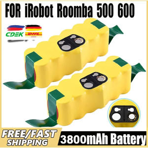 Turpow Pour irobot Roomba batterie Batteries rechargeables 14.4V 3800mAh 500 550 560 600 650 698 780 876