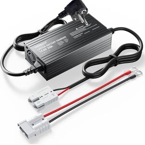 CHOPOCK Chargeur de batterie LiFePO4 à charge rapide 14.6V 20a avec fonctions de charge de maintien, chargeur de batterie au Lithium dédié