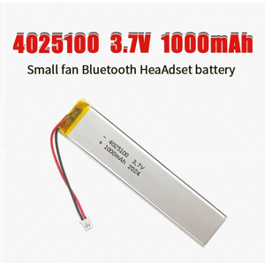 4025100 Batterie Lithium li-polymère 1000mAh 3.7V, pour enregistreur vocal Bluetooth, EBook,