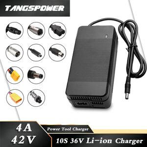 TANGSPOWER Chargeur de batterie au Lithium 42V 4a, 10s 36V 4a, chargeur de batterie Li-ion, charge rapide, chargeur d'outils électriques