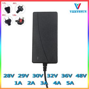 VIZETESUN 28V 29V 30V 32V 36V 48V 1A 2A 3A 4A 5A chargeur adaptateur d'alimentation à découpage DC 5.5*2.1mm