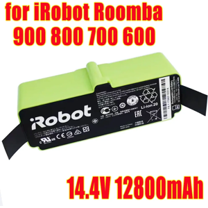 TTWKYA Batterie articulation Ion pour iRobot Roomba Cleaner, 14.4V, 12800mAh, Série 900, 800, 700, 600,