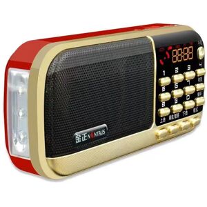 XiangYaLan Mini haut-parleur de carte son TF USB B836S, lecteur de batterie 18650, prise de téléphone de sauna, lampe de poche, radio FM portative, touriste