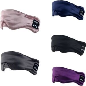 Greatlizard Masque pour les yeux de sommeil Bluetooth en soie, 5.0, couverture occultante pour les yeux,