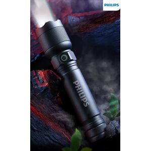 Philips Lampe de poche LED aste USB, lampe de bain portable, ultra lumineuse, longue portée, lampes de poche extérieures, 2 pièces