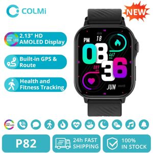 2025 COLMI P82 GPS montre intelligente 2.13 "AMOLED HD affichage GPS intégré faire/ recevoir des appels téléphoniques Smartwatch pour hommes femmes