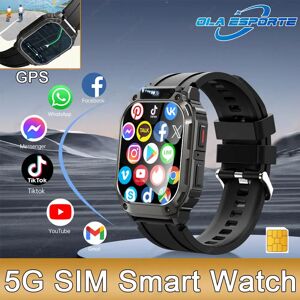 YeasMaie Nouveau GPS 5G carte SIM Smartwatch hommes femmes appels vidéo 2/16GB mémoire GPS WiFi Tiktok APP étanche montre intelligente pour Android Pk Pgd