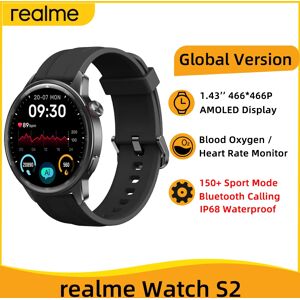 Version mondiale realme watch S2 SmartWatch 1.43 ''AMOLED affichage capteur d'oxygène dans le sang