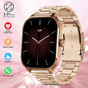 LIGE Xiaomi-Smartwatch plein écran pour hommes et femmes, appel Bluetooth, fréquence cardiaque, moniteur de sommeil, modèles de sport, 2.01 pouces, nouveau