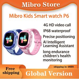 Mibro enfants Smartwatch P6 4G montre téléphone GPS étanche Mode sport Reloj Inteligente para Niños Android Compatible