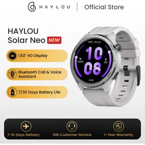 HAYLOU-Solar Neo Smartwatch pour hommes et femmes, écran HD 1.53, appel Bluetooth, surveillance de la santé 24h, montres de sport intelligentes