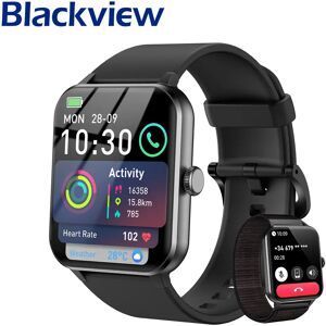 Blackview R50 Smartwatch avec appel Bluetooth Assistant vocal 1.85 ''grand écran HD suivi de