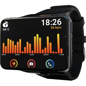 LOKMAT APPLLP MAX 4G montre intelligente téléphone 4GB + 64GB 2.88 pouces entièrement tactile 5MP + 13MP caméra vidéo Chat Wifi sport Smartwatch hommes femmes