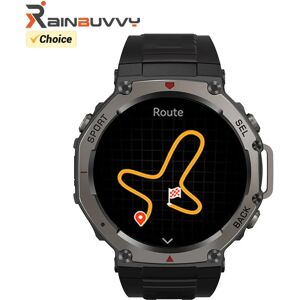 Rainbuvvy DM58 GPS montre intelligente 1.43 pouces AMOLED IPS affichage 5ATM étanche robuste Smartwatch