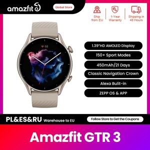 Amazfit GTR 3 GTR3 GTR-3 46mm Smartwatch permission de la santé 24 heures sur 24 150 + Modes sportifs Montre intelligente pour Android IOS