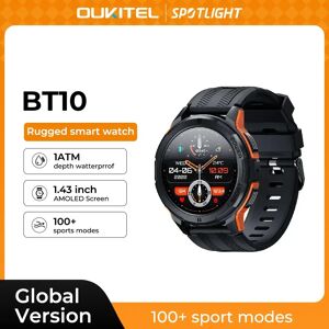 Oukitel Smartwatch BT10 montre 1.43 ''AMOLED affichage 410mAh Bluetooth 100 + modes sportifs appels téléphoniques suivi de la santé et du fitness