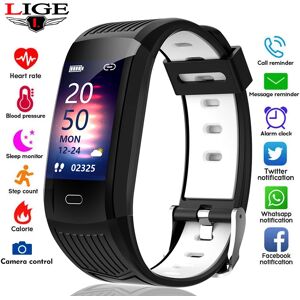 LIGE hommes femmes montres intelligentes IP68 étanche sport Fitness Tracker Smartwatch moniteur de