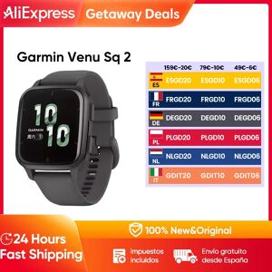 Garmin Venu Sq 2 Smartwatch avec GPS, écran AMOLED 1.41, 25 + applications sportives, autonomie de 11 jours
