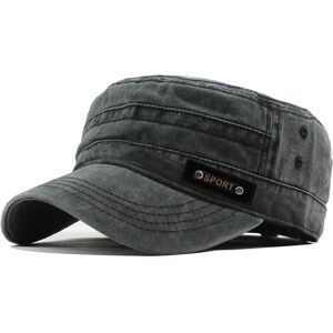 Other Printemps Été Et Automne Hommes Nouveau Lavable Coton Plat Haut Soleil Preuve Casquette Militaire