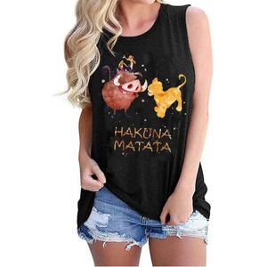 90s gilet Tnak haut Y2k Disney le roi Lion T-shirt recadrée femmes haut court gilet haut t-shirts