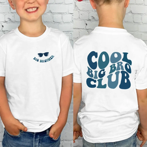 jiangkao Cool Big Bro Club chemise mignon frère enfant en bas âge tenue promu à grand frère hauts tenue bébé