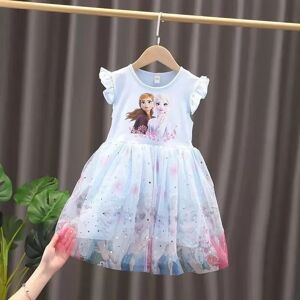 Disney Robe d'été pour petites filles, vêtements de fête de mariage éducatifs, pyjama pour enfants, haut de