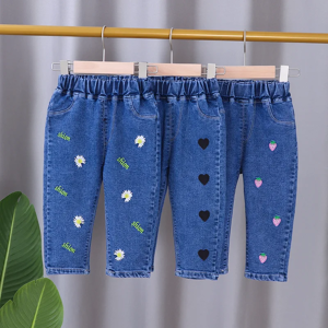 Aucun Bébé filles jean serré printemps automne filles suona Denim pantalon décontracté enfants Stretch
