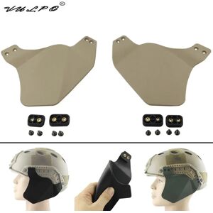VULPO tactique Airsoft casque couverture latérale oreille Protection couverture casque cache-oreilles pour rapide MICH ACH casque accessoires