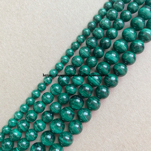 Tony and Beads Véritable semi-précieux naturel Zambie vert Malachite pierre ronde perles en vrac 4 6 8 10 12MM