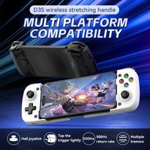 LinYuvo Manette de jeu sans fil pour téléphone portable Android IOS, tablette Switch NS, bâton de commande Bluetooth pour les jeux en déplacement