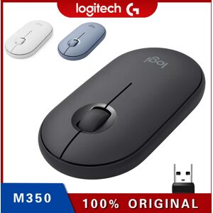 Souris sans fil Logitech M350 avec récepteur Bluetooth ou 2,4 GHz souris d'ordinateur mince