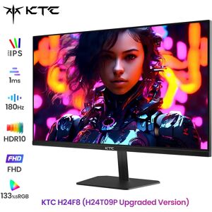(2025 H24T09P Version améliorée) moniteur de jeu KTC H24F8 FHD 23.8 "180Hz avec Reproduction couleur réaliste résolution 1920*1080