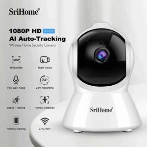 Jinvb Srihome SH025 AI corps suivi automatique caméra IP bébé moniteur Mini 1080P Wifi CCTV caméra 2.0MP