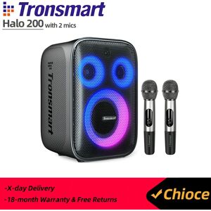 Haut-parleur Tronsmart Halo 200 avec 2 microphones, haut-parleur de fête, système sonore à 3 voies,