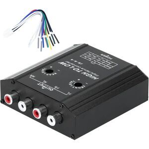 NONE Convertisseur d'impédance Audio 12V à 4 canaux, ligne haute à basse, haut-parleur Radio stéréo de voiture, filtre de fréquence, haut-parleur de voiture à ligne