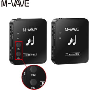 Aucun M-vave 2.4G transmetteur sans fil récepteur écouteur moniteur avec Volume réglable pour moniteur