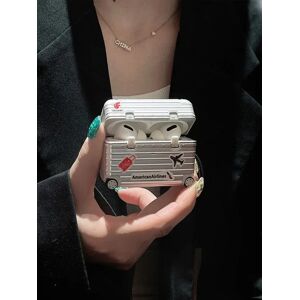 Aucun Étui de voyage à la mode pour écouteurs Airpods, étui de protection pour écouteurs argentés,