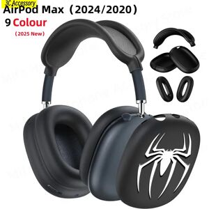 Aucun Ensembles d'araignées pour AirPods Max, étui anti-rayures en Silicone souple, protection de la peau, housse mignonne pour Apple AirPod Max (2024/2020)