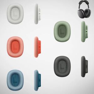 Aucun Coussinets d'oreille de remplacement pour écouteurs Apple AirPods Max, housses de coussinets d'oreille en PU avec mousse à mémoire de forme et aimants, accessoires pour écouteurs