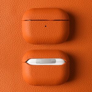 Aucun Étui Airpods Pro 2 en cuir véritable, 3 sacs de luxe faits à la main, boîte pour écouteurs Bluetooth