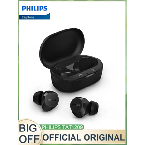 Écouteurs d'origine officiels Philips TAT1209 casque sans fil Bluetooth 5.3 casque d'appel HiFi HD commande tactile longue durée de vie