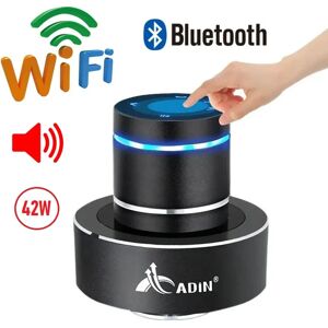 Enceinte Bluetooth portable sans fil, haut-parleur vibrant, caisson de basses, colonne de voisinage, WiFi, métal Adin, 42W