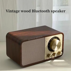 LS Haut-parleur Bluetooth nostalgique son Bluetooth haut-parleur classique rétro Radio rétro sans fil