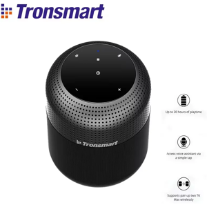 Tronsmart-Haut-parleur Bluetooth T6 Max, haut-parleur domestique avec basses profondes, 20 heures de