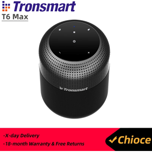 Tronsmart-Haut-parleur Bluetooth T6 Max, son surround à 360 degrés, haut-parleur 60W, basses