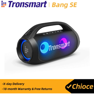 Tronsmart-Haut-parleur Bluetooth avec poignée portable, haut-parleur Bang SE, 3 modes d'éclairage,